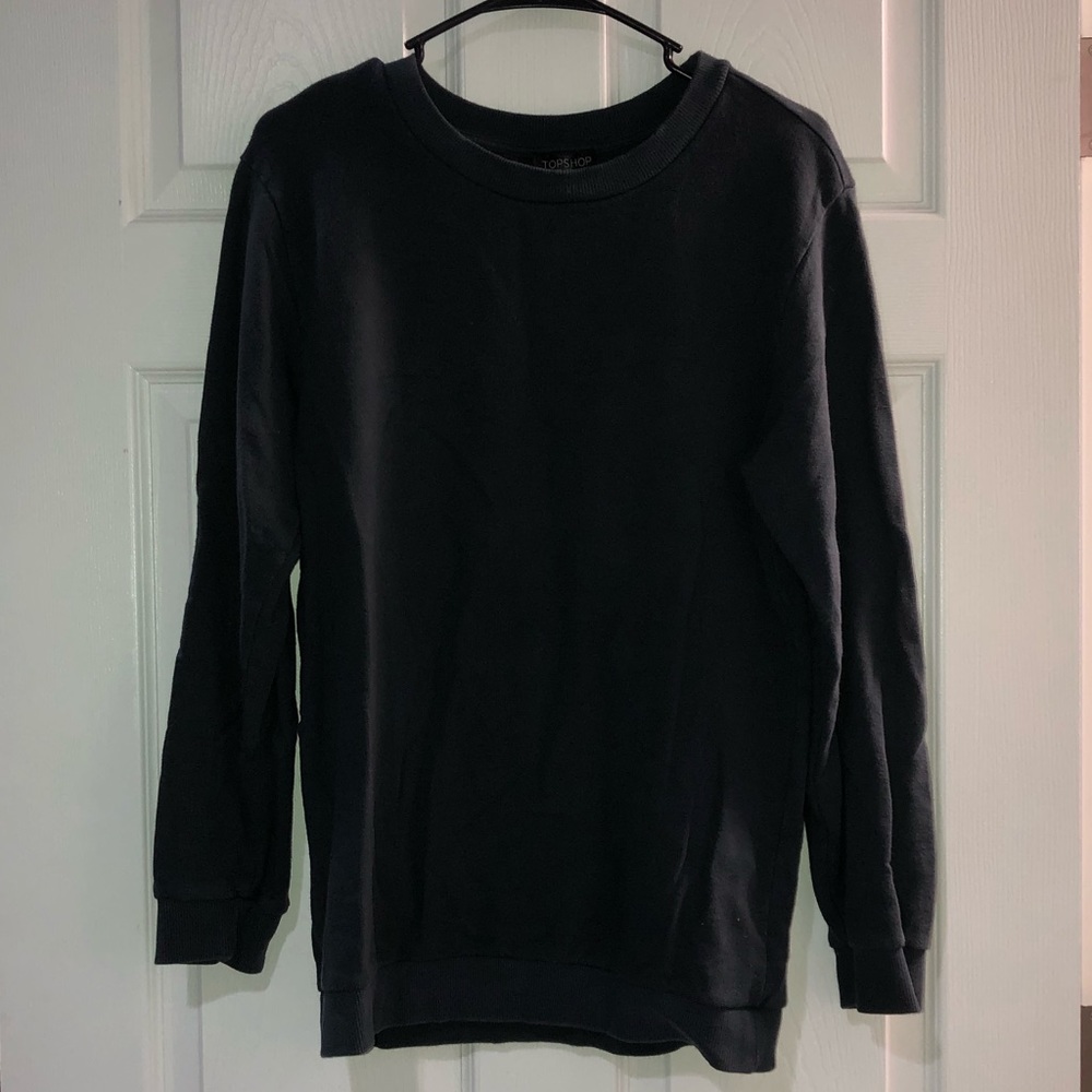 Topshop blue crew neck